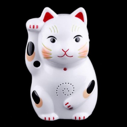 Lovable cat shaped motion sensor