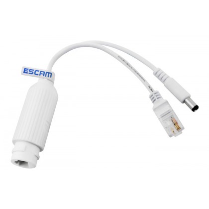 S2 POE Splitter Power Cord 20.8cm  DC 25 - 60V Power Supplies - WHITE