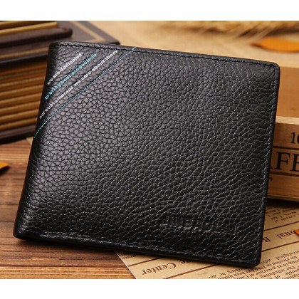 famous brand genuine leather mens wallet with coin pocket for billeteras masculinas factory outlet 