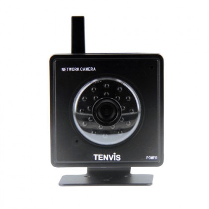 Tenvis 1/4” Color CMOS Sensor MJPEG Series IP Camera with Built-in Microphone and Speaker (Black)