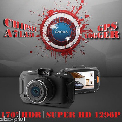 Ambarella A7LA50 GS90A Car DVR Recorder with GPS