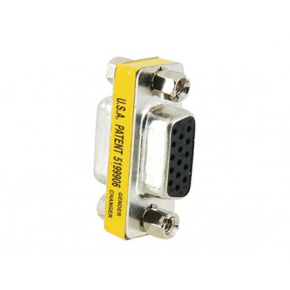 15pin Gender Changer Adapter Female to Female VGA/SVGA Cable Extender Connector
