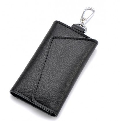  Genuine Hot Leather Men Car Key Holder Women Multifunction Coin Purse Card Wallet W/ Electronic Keys Hanging