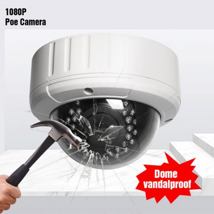 POE Full-HD 1080P IP Camera Network Onvif P2P Outdoor Security IR Night Vision Alarm System Metal Vandal-proof