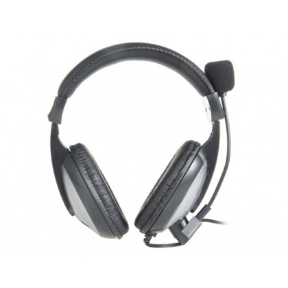 KM-580 3.5mm Jack On-ear Style Stereo Headphone with Microphone for PC, MP3 Player, MP4 Player (Black)