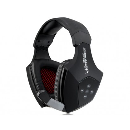 Wireless Bluetooth Headset 7.1 Surround Sound Touch Buttons Headphone With Microphone(Black)