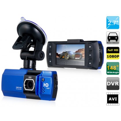 AT550 2.7" TFT Screen Novatek Vehicle Black Box DVR with HDMI, G-sensor, TV-Out (Blue & Black)