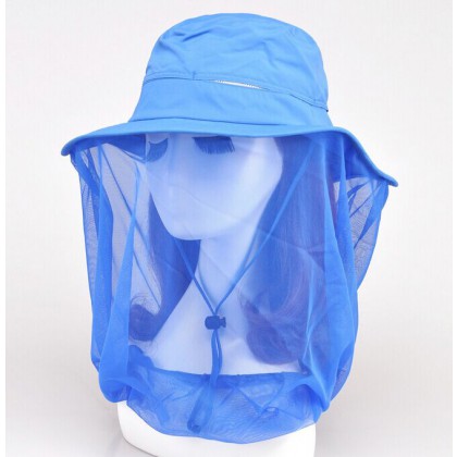 Mosquito Bug Insect Bee Resistance Net Mesh Head Face Protector Hat Cap Outdoor