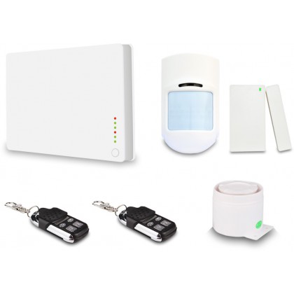 Wireless Gsm Home Burglar Security Alarm System With Beautiful Appearance Support APP (White)