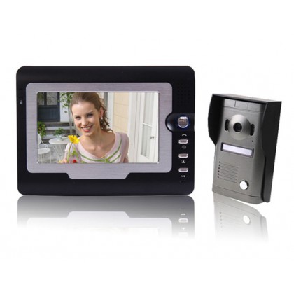 SY810MF11 7" TFT Touch Screen Color Display Video Door Phone Doorbell (Black)