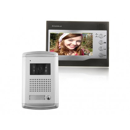 ZDL-226+ZDL-027C Wired Night Visual Colour Video Doorphone with 7inch TFT LCD Monitor Access Control System