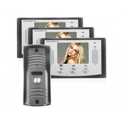 ZDL-22N+ZDL-035C Wired Night Visual Colour Video Door Phone with 3.5inch TFT LCD Access Control System