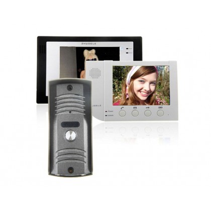 ZDL-22N+ZDL-6380W+6700B TFT LCD Wired Night Visual Colour Video Doorphone Access Control System