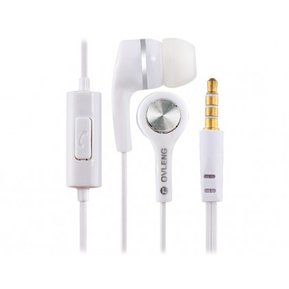 OVLENG IP530 3.5mm Plug In-ear Stereo Earphones with 1.2 m Cable (White)