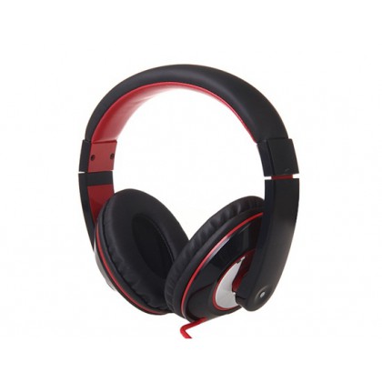 Bass Stereo Headset with Omnidirectional Microphone (Black)