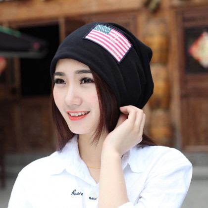Fashion Knitted Neon Women Beanie Girls Autumn Casual Cap Women's Warm Winter Hats Unisex Men Warm Winter Hats(Black)
