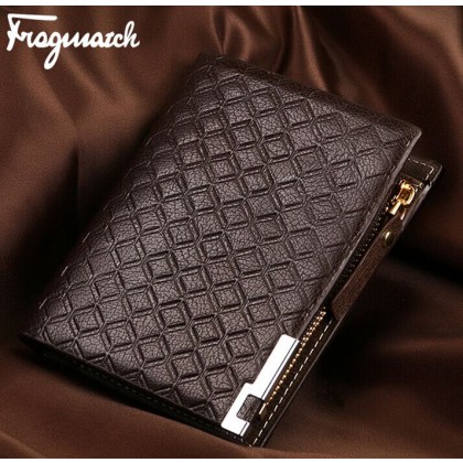  With Coin Bag zipper  Vertical  men wallets famous brand mens wallet male money purses Wallets
