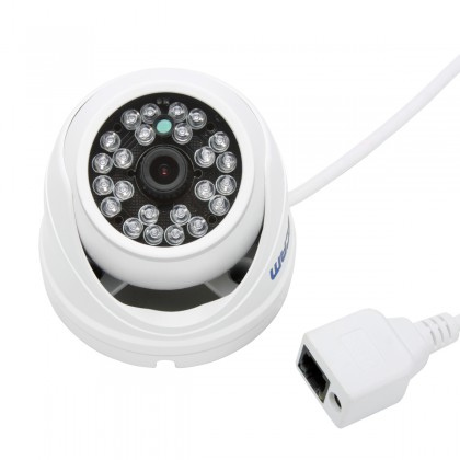 1/4” 1Megapixel Progressive Scan CMOS 720p HD ONVIF Infrared Waterproof Hemisphere Camera