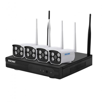 WNK403 4CH 720P 1/4 WiFi IP Cameras And 1CH WiFi NVR Support Day/Night