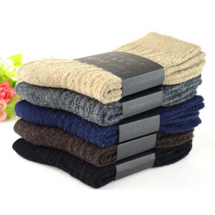 Big size Super thick wool socks high quality classic business brand man socks sports men's socks winter 3 pairs=1lot