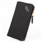 Men's leather wallet long section of zipper purse handbag ladies leather clutch wallet business card holder