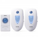 003A2 2 Plug-In Wireless Digital Doorbell with Battery (White)
