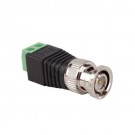 CAT5 To Camera CCTV Video Balun BNC Male Plug AV Screw Terminal Connector 