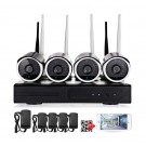 H.264 4CH Wireless NVR Kits Waterproof Security CCTV Camera IP Camera 720P Video Surveillance System