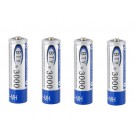 4pcs BTY3000 Rechargeable AA NI-MH Battery (Blue)