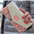  Women Leather Wallet Envelope Purse Card Holder Mobile Bag long Zip Handbag