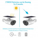 Outdoor Solar Powered Security Camera Low Power Wireless WiFi Camera HD IP66 Waterproof Night Vision Camera