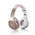 3.0 Bluetooth Wireless 2in1 Headphones with Flip Out Speakers NFC function(Gold )