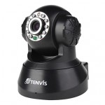 1/4" CMOS Sensor MJPEG Series PT Indoor IP Camera with Built-in Microphone and Speaker (Black)