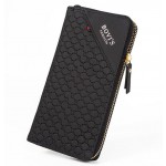 Men's leather wallet long section of zipper purse handbag ladies leather clutch wallet business card holder