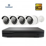 H.265 4Channel POE NVR Kits 4pcs 4.0MP IP Camera CCTV Security Video Surveillance System