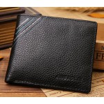 famous brand genuine leather mens wallet with coin pocket for billeteras masculinas factory outlet 