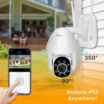 1080P WIFI PTZ Camera Auto Tracking Waterproof CCTV Home Security IP Camera 4.0X Digital Zoom Wireless IP Camera