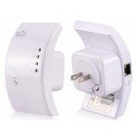 American Plug Wireless-N Wifi Repeater with WPS (White)