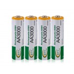 BTY 4pcs 1.2V 3000mAh Rechargeable AA Battery