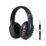 X4 3.5 mm On-ear Headphones with Microphone & Volume Control (Orange)