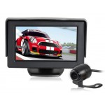 4.3" TFT Screen Car Parking Monitor with Night Vision Camera Set (Black)