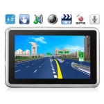 AW488AC 4.3" TFT Windows CE 6.0 GPS Navigator with MTK3351 CPU, FM Transmitter, Built-in Microphone (4GB)