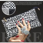 Women's PU Leather Wallet Cosmetic Pouch Lady Purse 