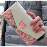 Women Leather Wallet Envelope Purse Card Holder Mobile Bag long Zip Handbag