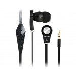 OVLENG IP-750 3.5 mm In-ear Stereo Earphones with Microphone & 1.2 m Flat Cable (Black) 