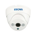 1/4” 1Megapixel Progressive Scan CMOS 720p HD ONVIF 2 Infrared Lamp Waterproof Hemisphere Camera