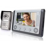 7" TFT Color Display Wired Video Door Phone Doorbell Intercom System-SY801MF11