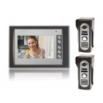 SY803M21 7" LCD Home Security Video Door Phone Intercom Kit 2 Cameras & 1 Monitor