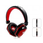 VYKON MQ22 Superb 3.5 mm On-ear Headphones with Microphone for Apple Devices (Red) 