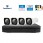H.265 4CH 1080P POE NVR Kits 4PCS IP Camera Security Video Surveillance System Motion Detection Record P2P
